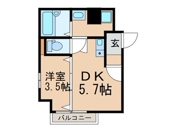 カルチェ室見の物件間取画像